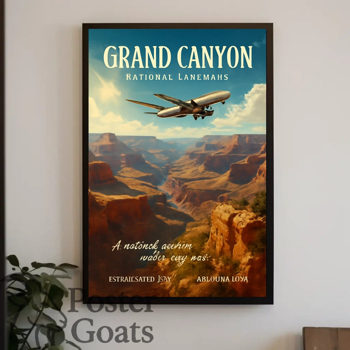 Grand Canyon Adventure Travel Vintage Poster