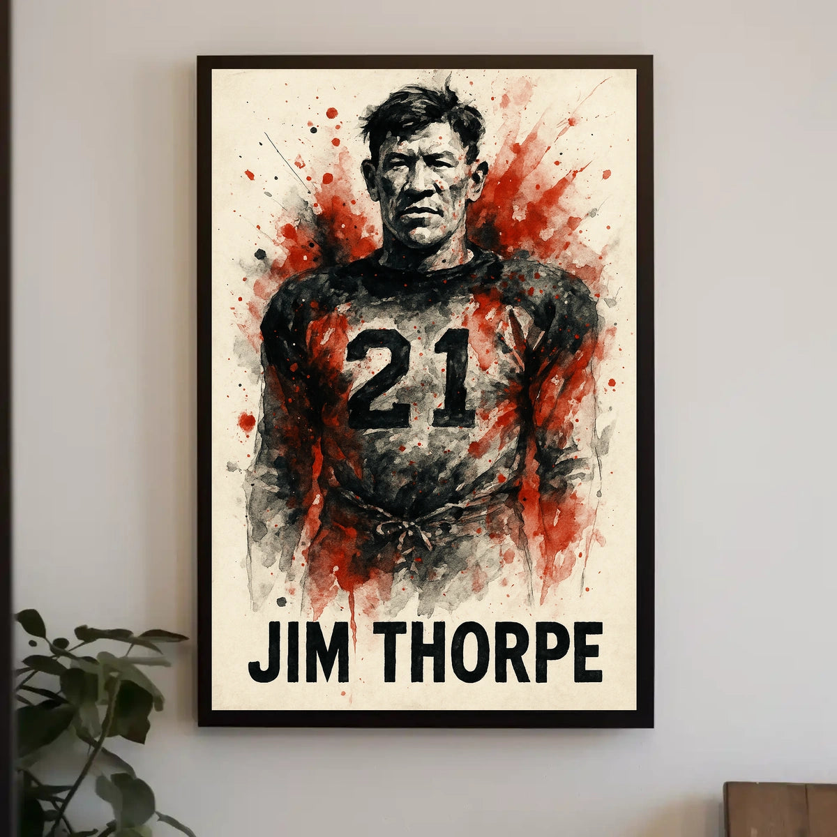 Jim Thorpe Legendary Athlete Poster