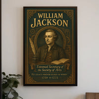 William Jackson Esteemed Secretary of the Society of Arts Poster PosterGoat