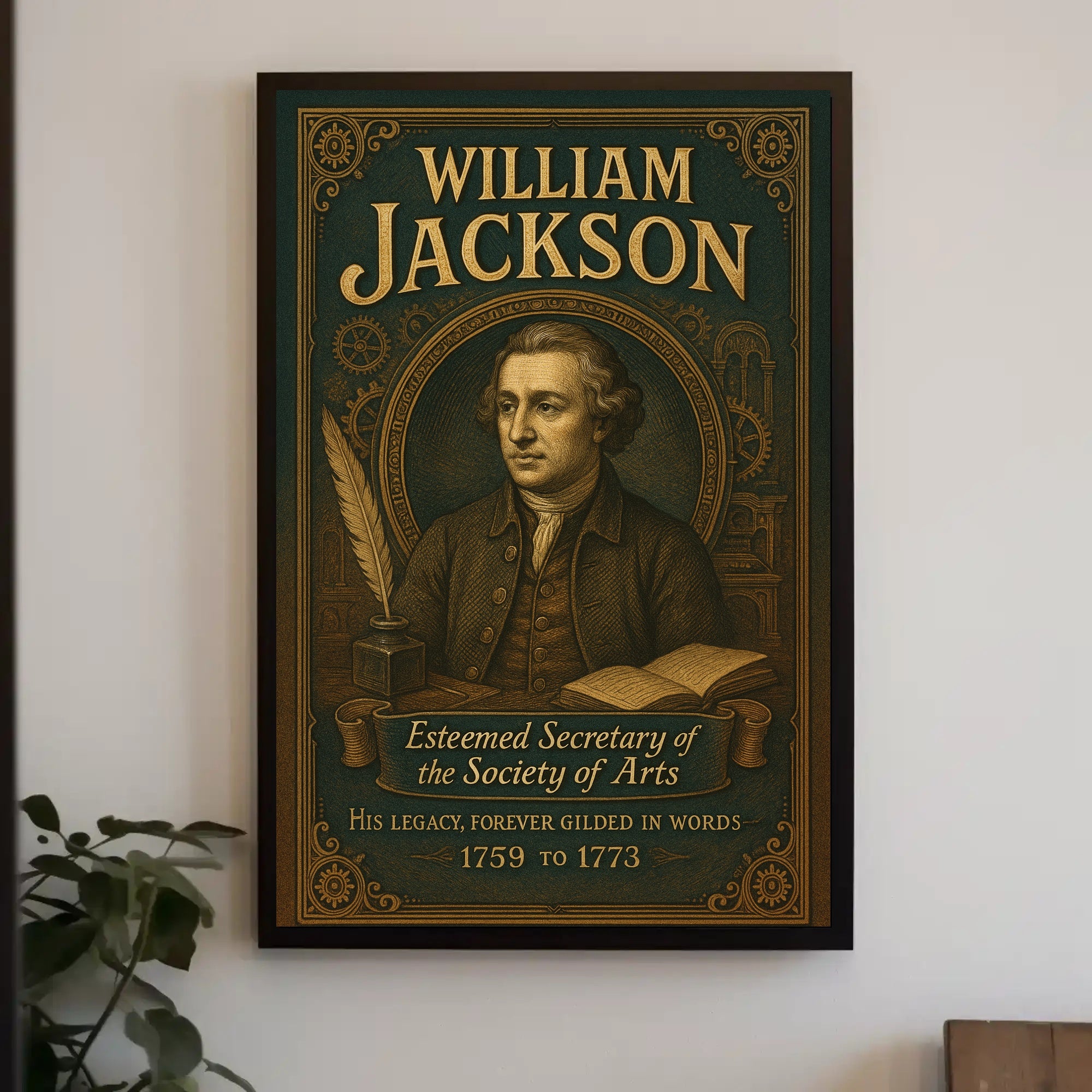 William Jackson Esteemed Secretary of the Society of Arts Poster PosterGoat