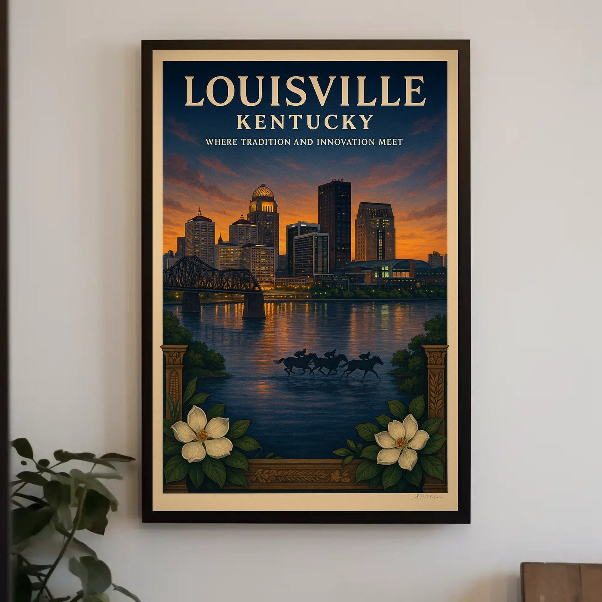 Louisville, Kentucky Where Tradition and Innovation Meet Poster