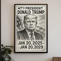 Donald Trump 47th President Poster