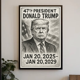 Donald Trump 47th President Poster