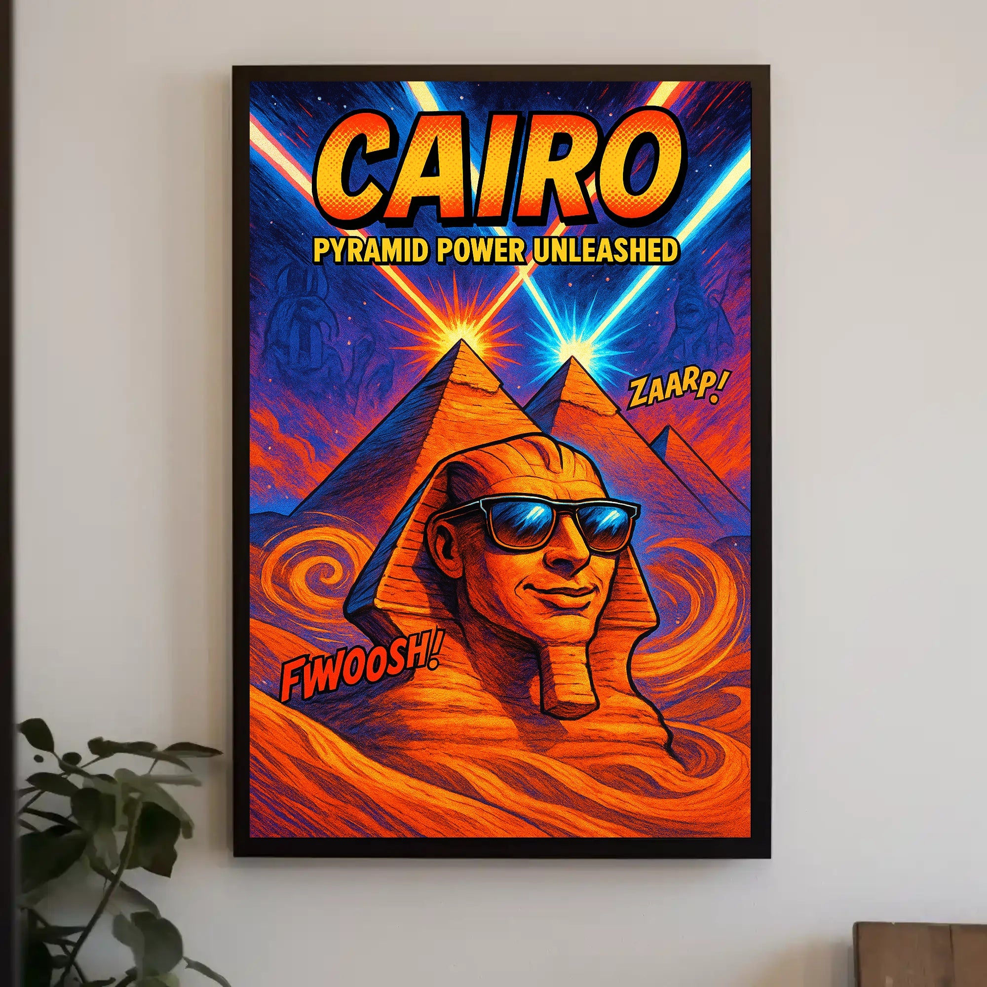 Cairo Pyramid Power Unleashed Poster PosterGoat