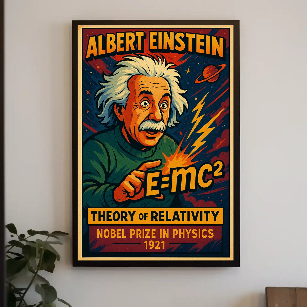 Albert Einstein Theory Of Relativity Poster