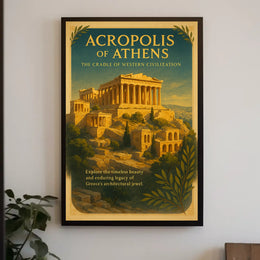 Acropolis of Athens The Cradle of Western Civilization Poster