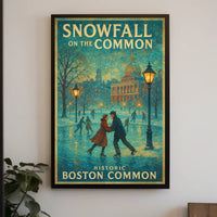 Snowfall on the Common Poster