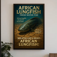 African Lungfish Survival Poster: Nature's Resilient Wonder
