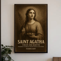 Saint Agatha Virgin And Martyr Poster