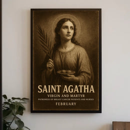 Saint Agatha Virgin And Martyr Poster