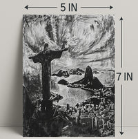 Christ The Redeemer Over Rio Poster