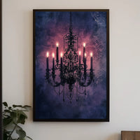 Intricate Chandelier Design Vintage Style Heritage Poster