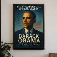 Barack Obama 44th President Legacy Historical or Presidential Poster