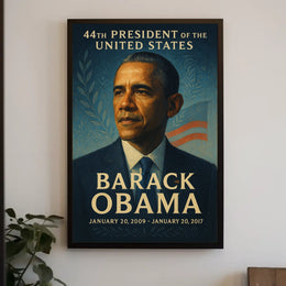 Barack Obama 44th President Legacy Historical or Presidential Poster