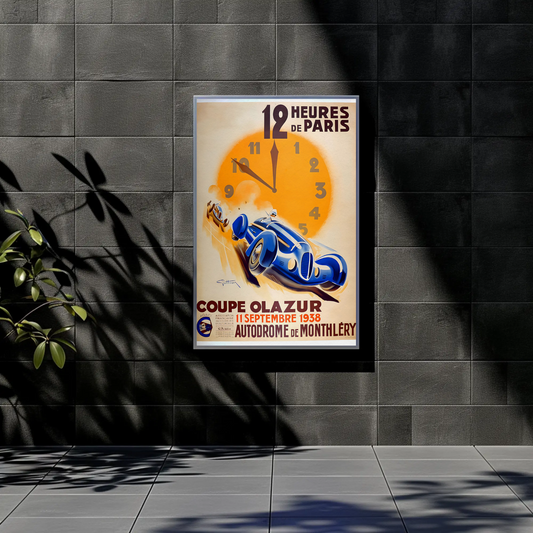 12 Heures de Paris – 1938 Race Poster