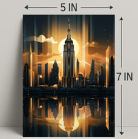 Cityscape At Dusk Poster