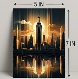Cityscape At Dusk Poster