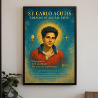 St. Carlo Acutis A Beacon Of Digital Poster