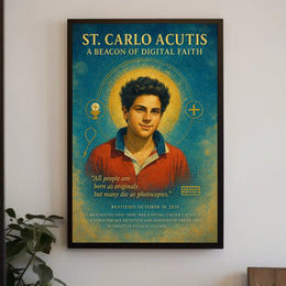 St. Carlo Acutis A Beacon Of Digital Poster