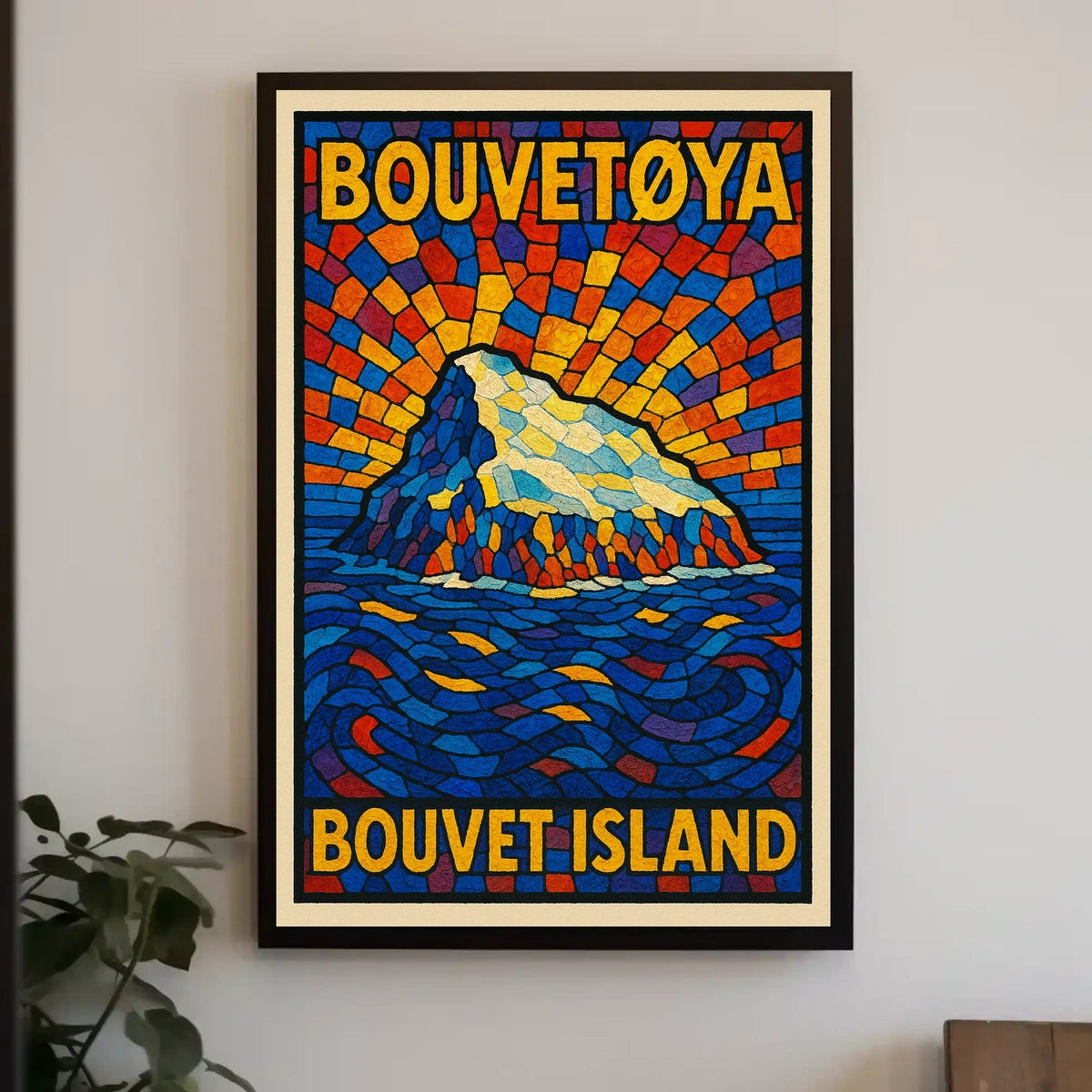 Bouvet Island A Stained Glass Tribute Poster