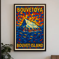 Bouvet Island A Stained Glass Tribute Poster