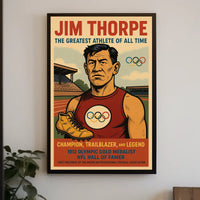 Champion Trailblazer Legend Jim Thorpe Poster