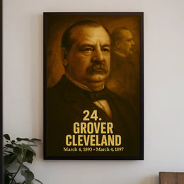 Grover Cleveland 24Th President Poster