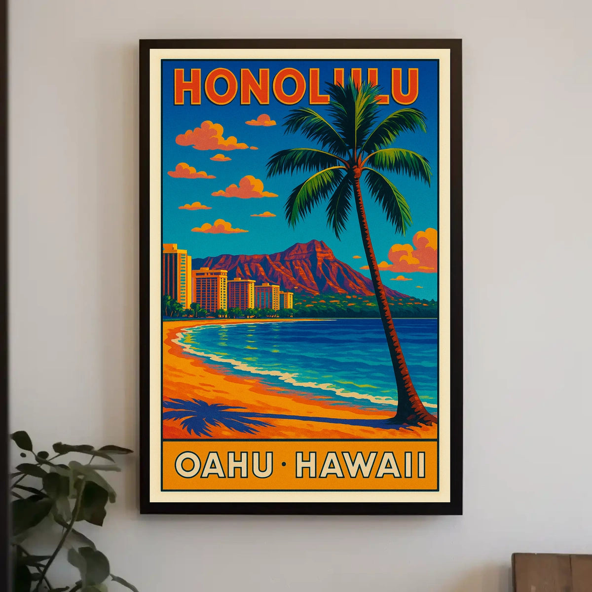 Honolulu Oahu, Hawaii Poster