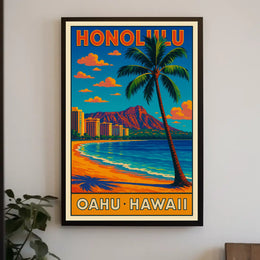 Honolulu Oahu, Hawaii Poster