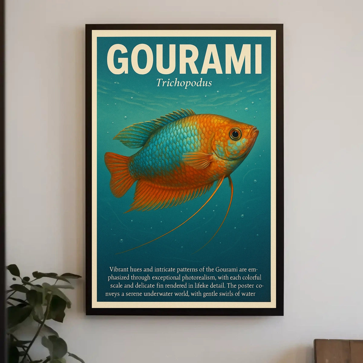 Gourami A Photorealistic Exploration Poster