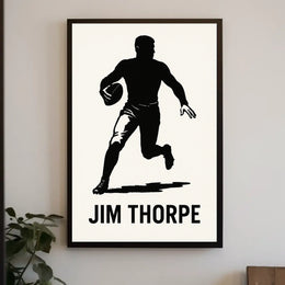 Jim Thorpe Athletic Icon Poster