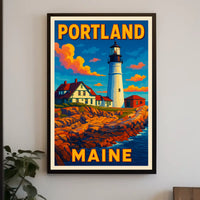 Portland, Maine Lighthouse Poster