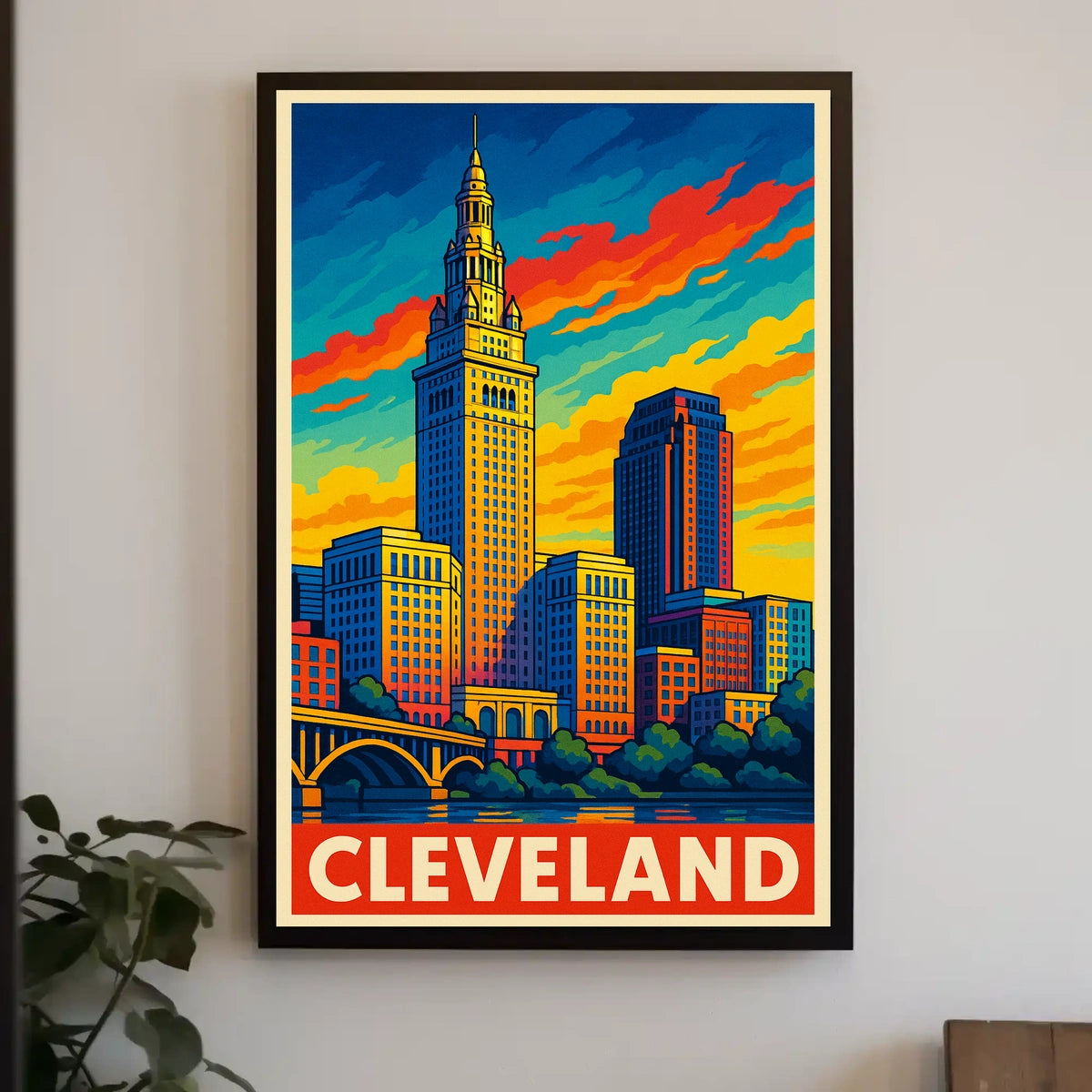 Cleveland Skyline Poster