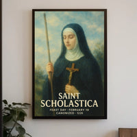 Saint Scholastica Poster
