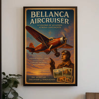 Bellanca Aircruiser Vintage Aviation Adventure Poster