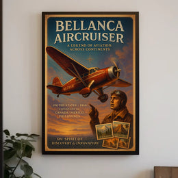 Bellanca Aircruiser Vintage Aviation Adventure Poster