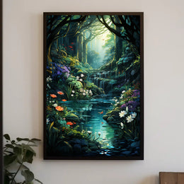 Enchanted Forest Oasis Poster