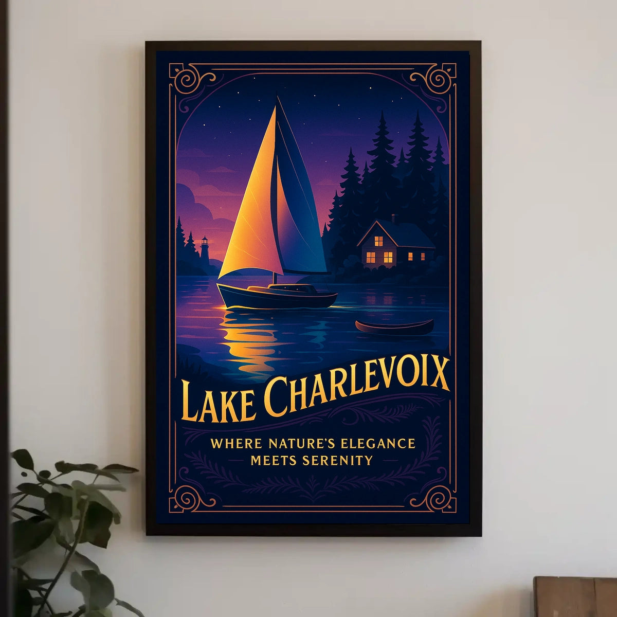Lake Charlevoix Where NatureS Poster