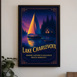 Lake Charlevoix Where NatureS Poster