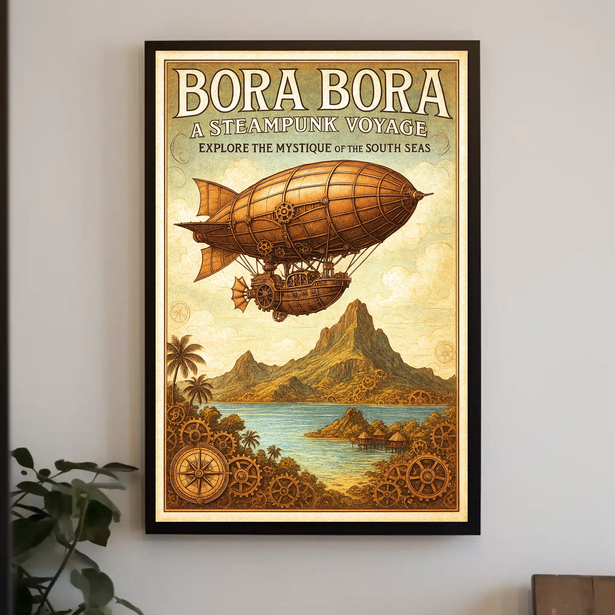 Bora Bora  A Steampunk Voyage Poster PosterGoat