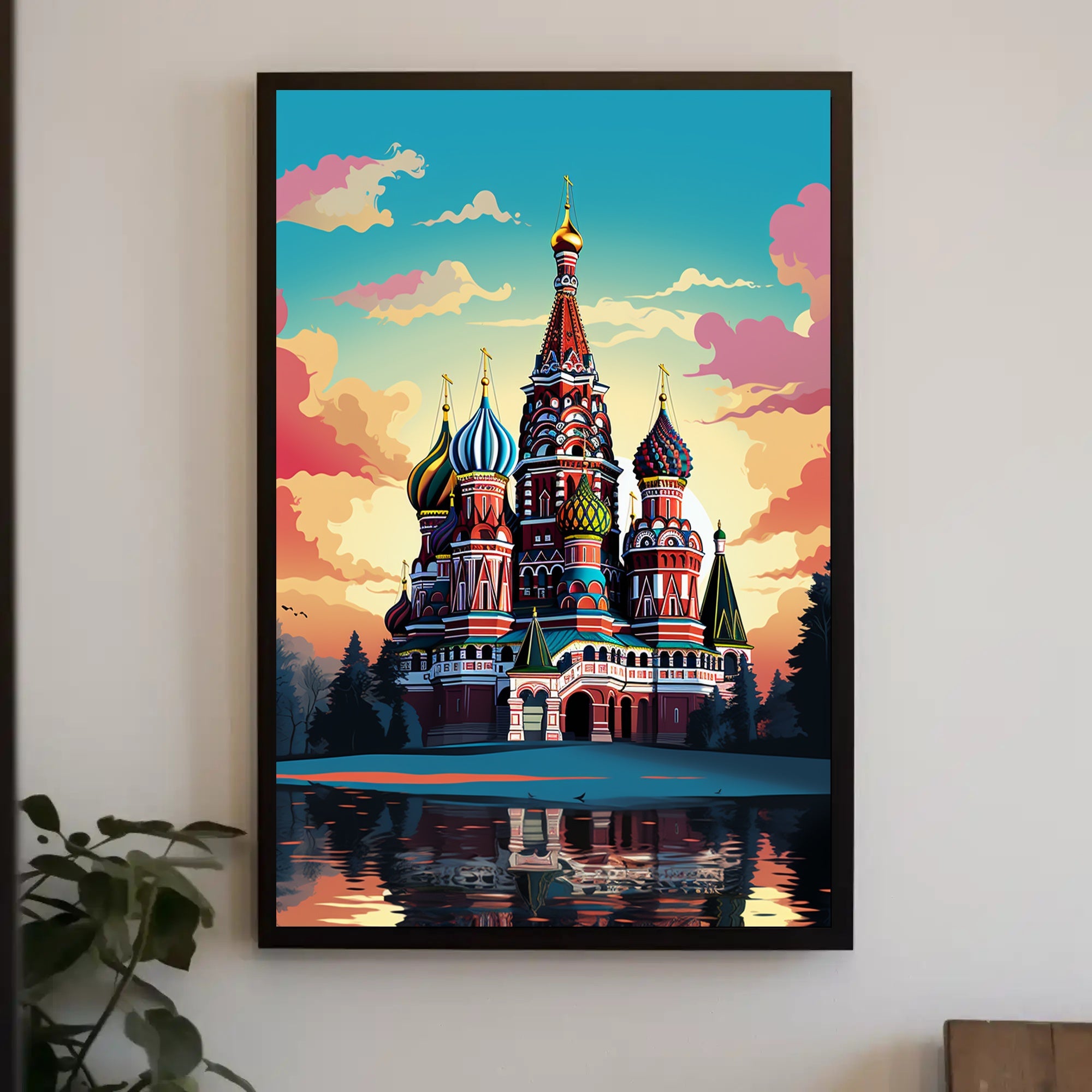 Vibrant St. BasilS Cathedral Poster