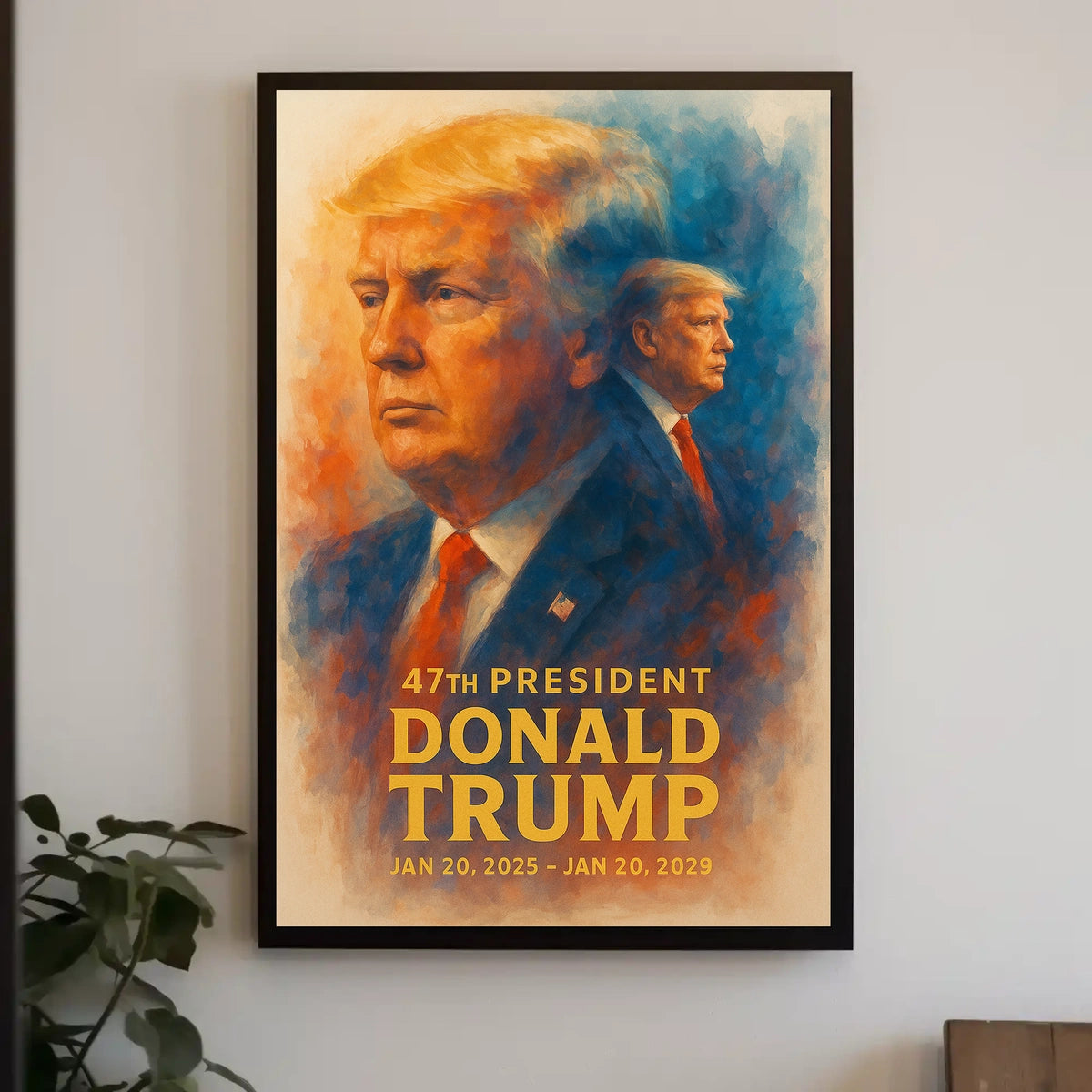Donald Trump Resolute Leader Pop Art Patriot Poster