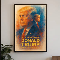 Donald Trump Resolute Leader Pop Art Patriot Poster