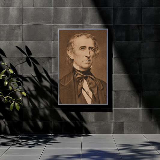 John Tyler 10th President Sepia Photo