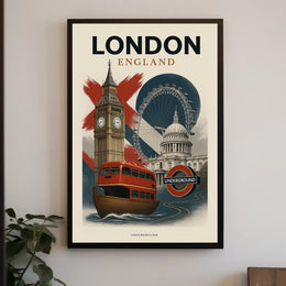 Discover London Poster