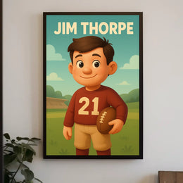 Jim Thorpe Legendary Athlete Poster