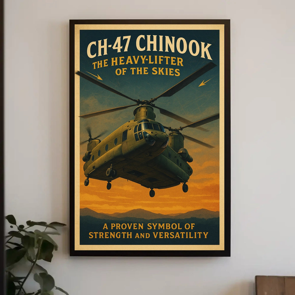 CH-47 Chinook Heavy-Lifter of the Skies Poster
