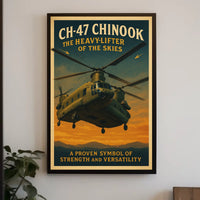 CH-47 Chinook Heavy-Lifter of the Skies Poster