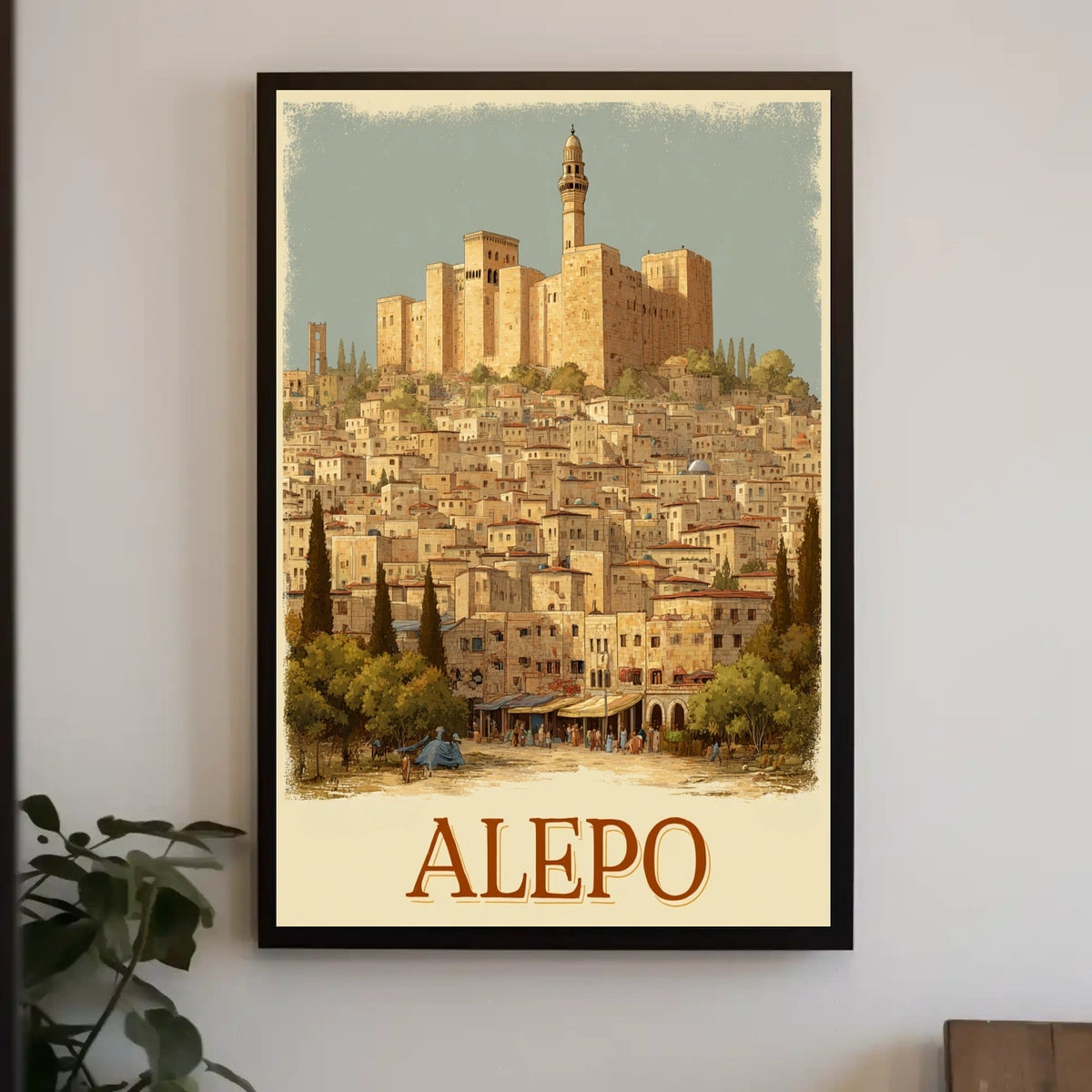 Aleppo A Historical Cityscape Poster