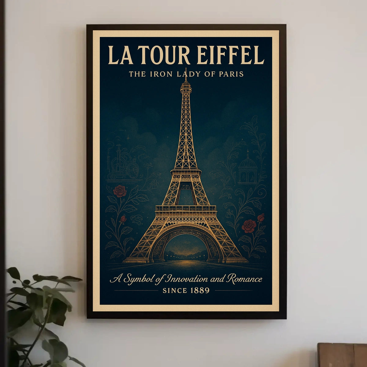 La Tour Eiffel The Iron Lady Of Paris Poster
